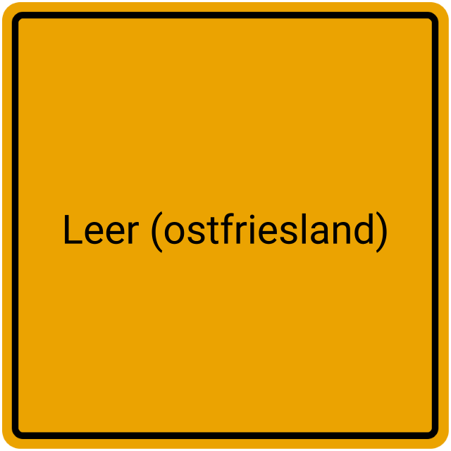 Meldebestätigung Leer (Ostfriesland)